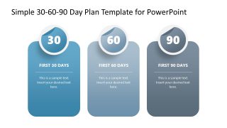 Simple 30-60-90 Plan Template for PowerPoint