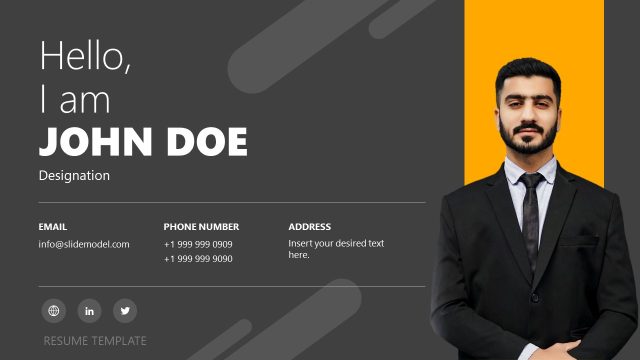 Customizable Introduction Slide with Dark Background