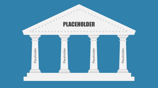 4-Step Pillar Diagram PowerPoint Template