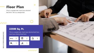 Floor Plan Slide for Real Estate PPT Template 