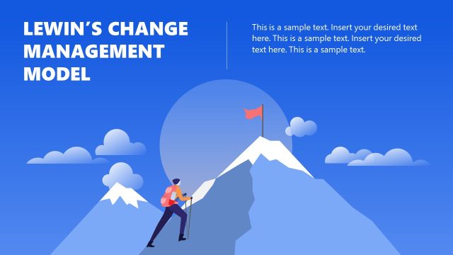 Lewin Three Step Model PowerPoint Template