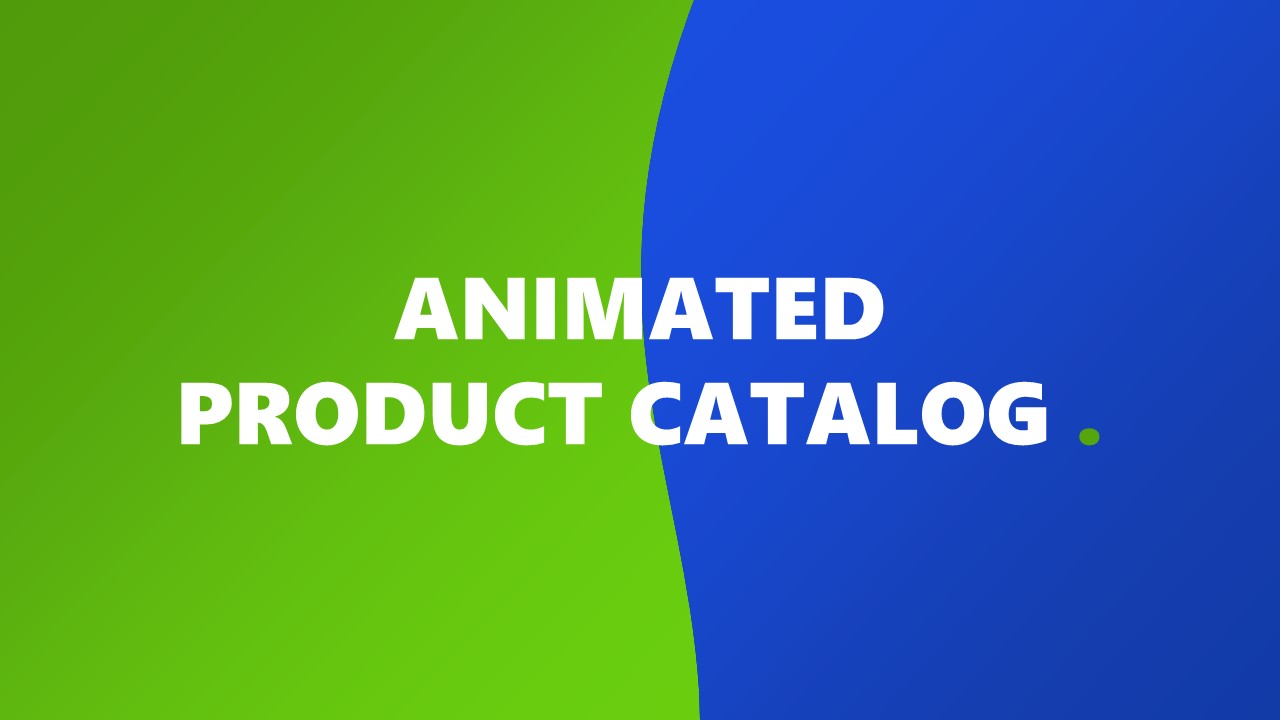 Animated Product Catalog Template Slide 