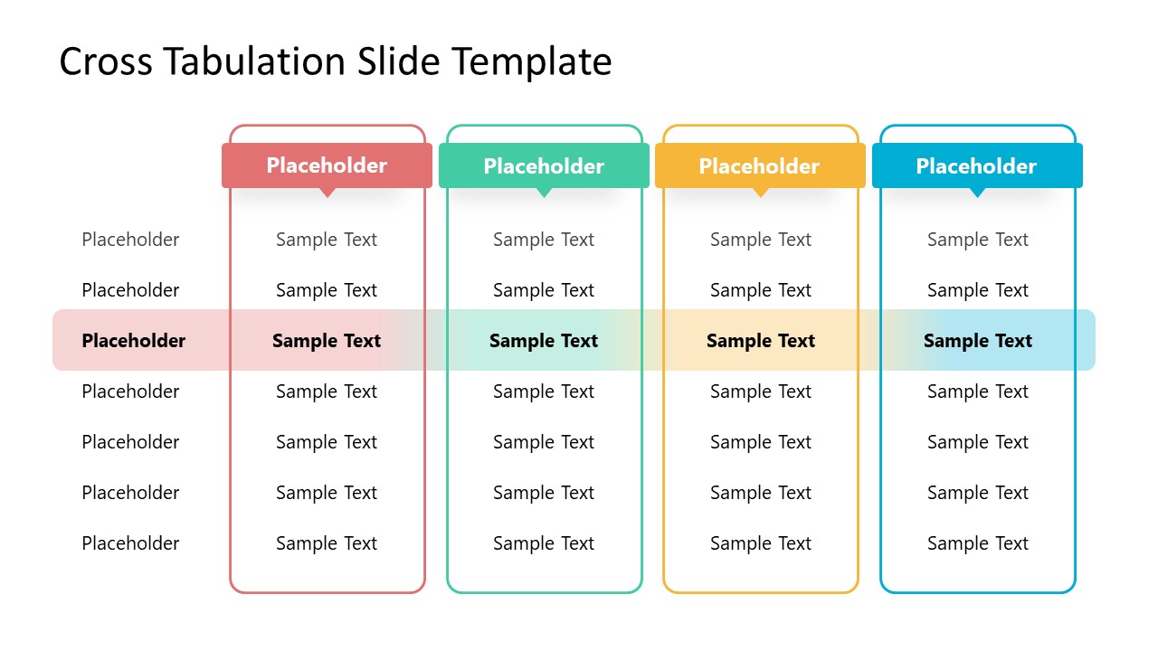 PPT Template for Cross Tabulation 