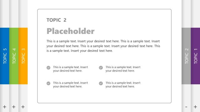 5-Topic Training Template for PowerPoint