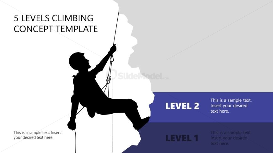 Presentation Template for 5 Levels Climbing Concept