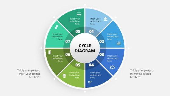 8-Item Cycle Diagram PowerPoint Template