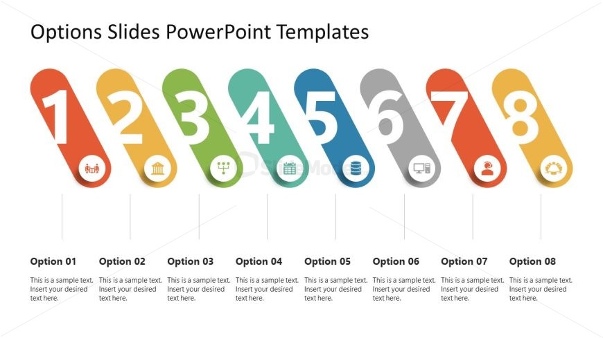 PowerPoint Template for Options Numbering