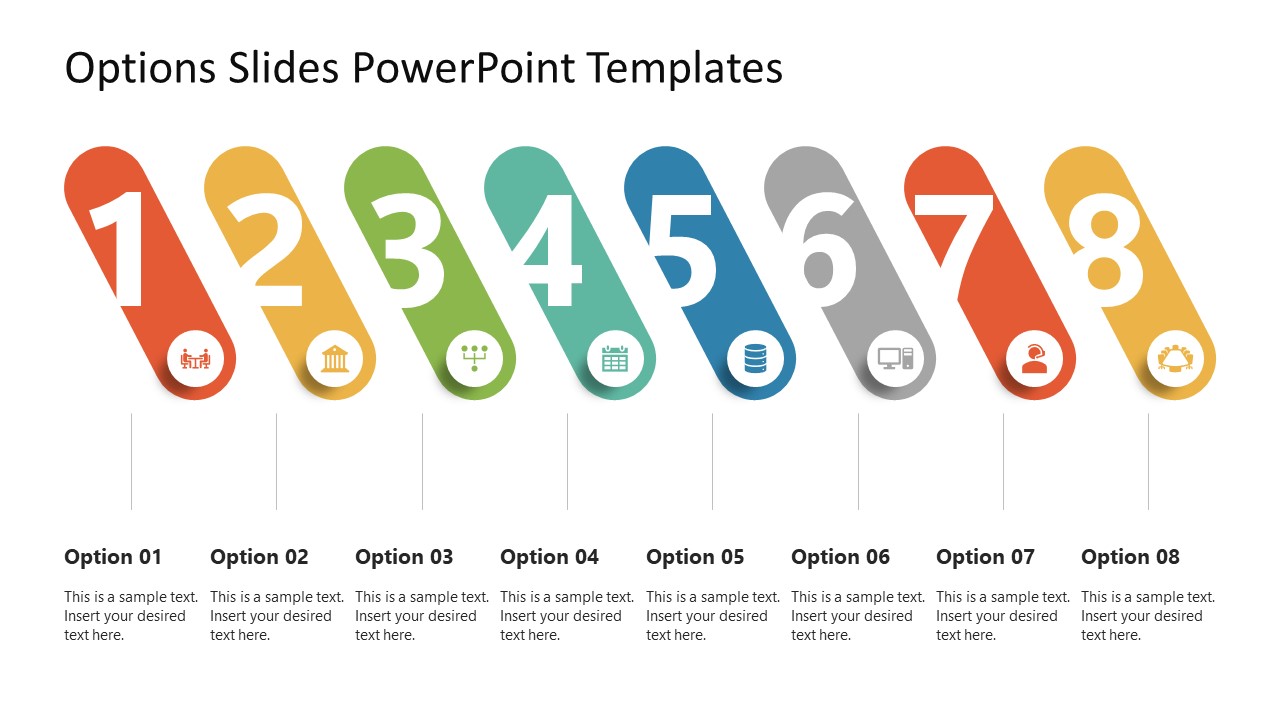 PowerPoint Template for Options Numbering