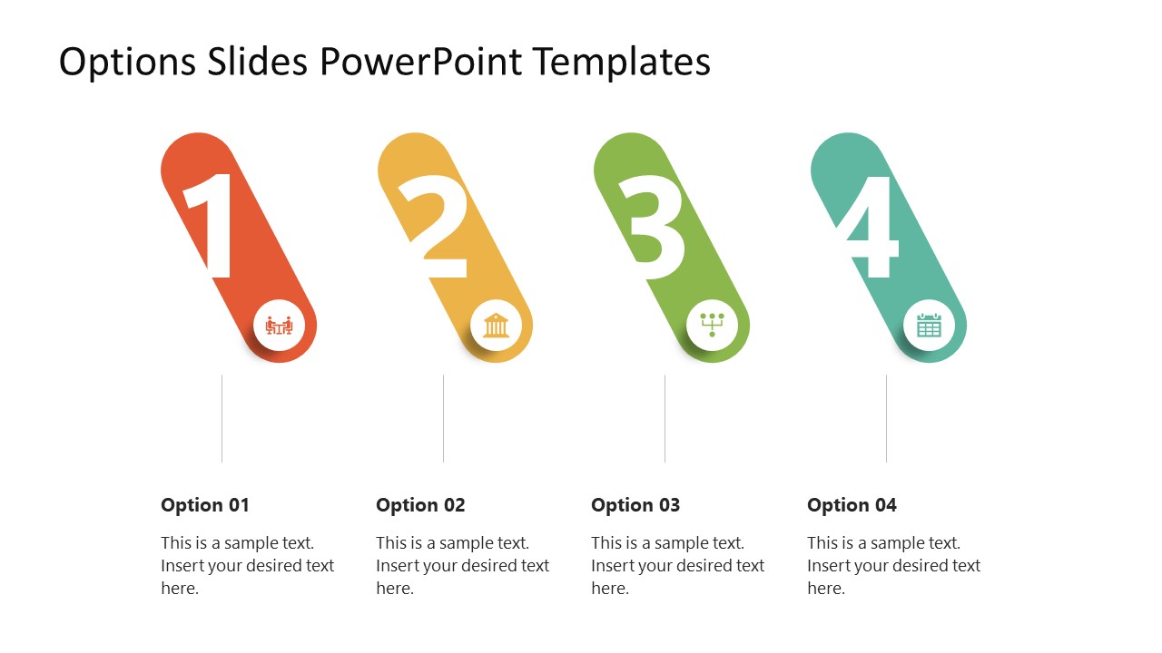 Options Numbering PowerPoint Template