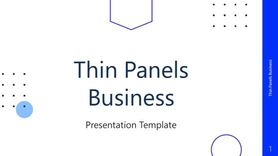 Thin Panels Business Presentation Template