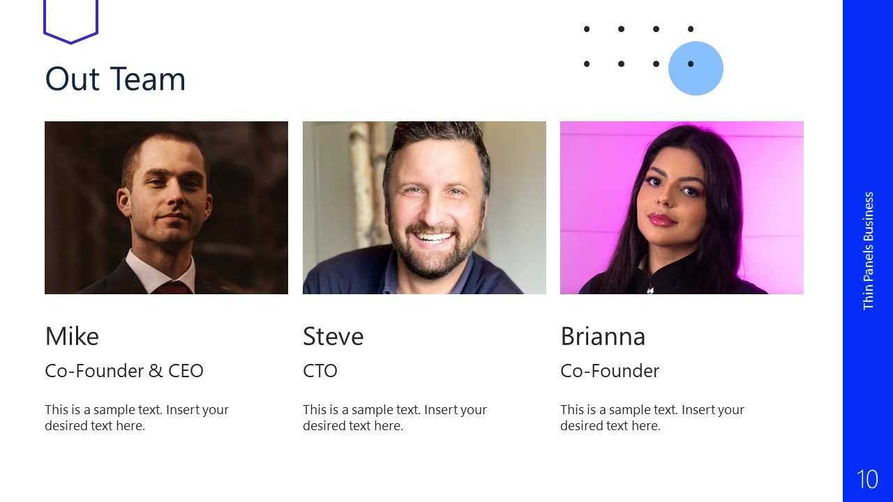 Thin Panels Business Presentation Template