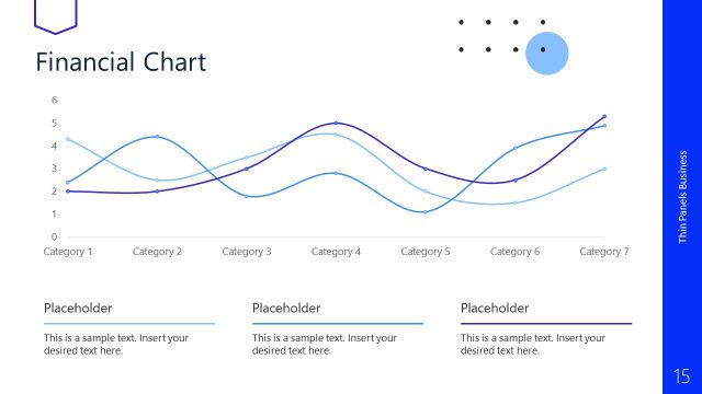 Financial Chart Slide – Thin Panels Template