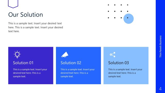 Our Solution Slide – Thin Panels Company Profile Template