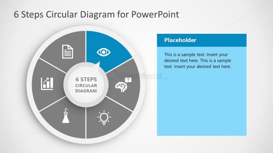 PowerPoint Template for 6-Step Circular Diagram