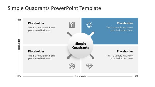 Simple Quadrants Template for PowerPoint