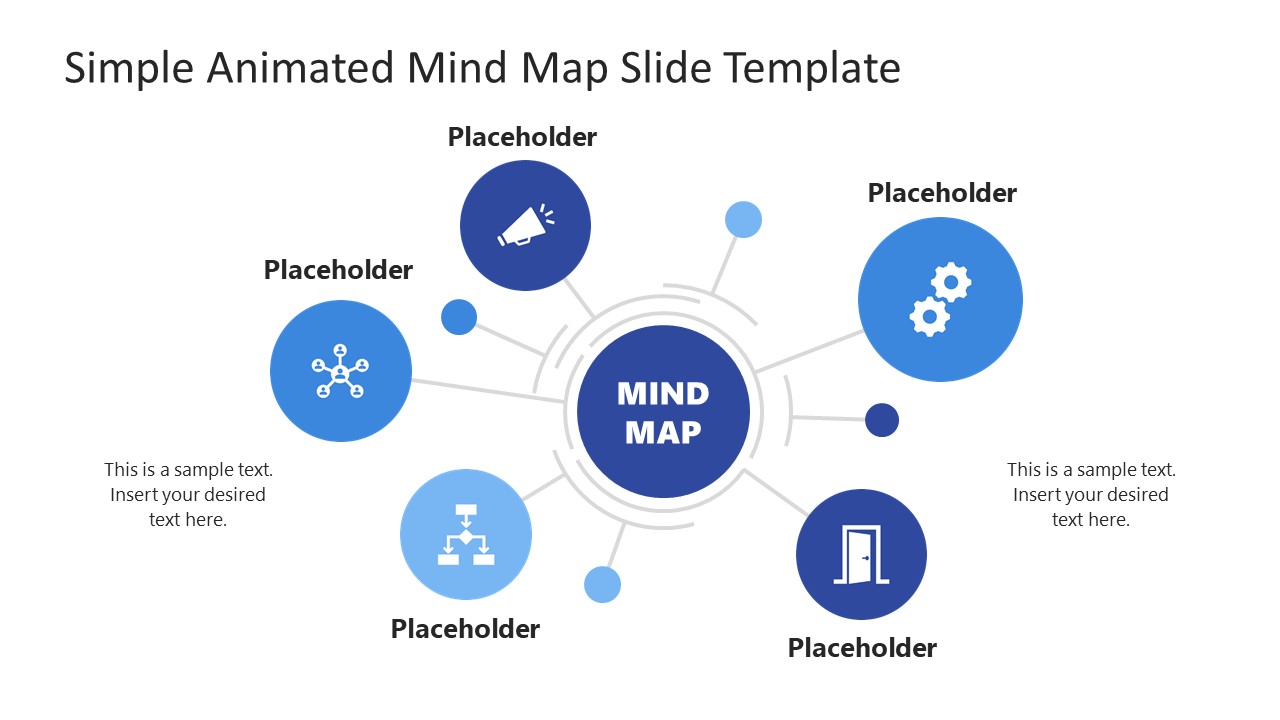 PowerPoint Template for Mind Map Presentation
