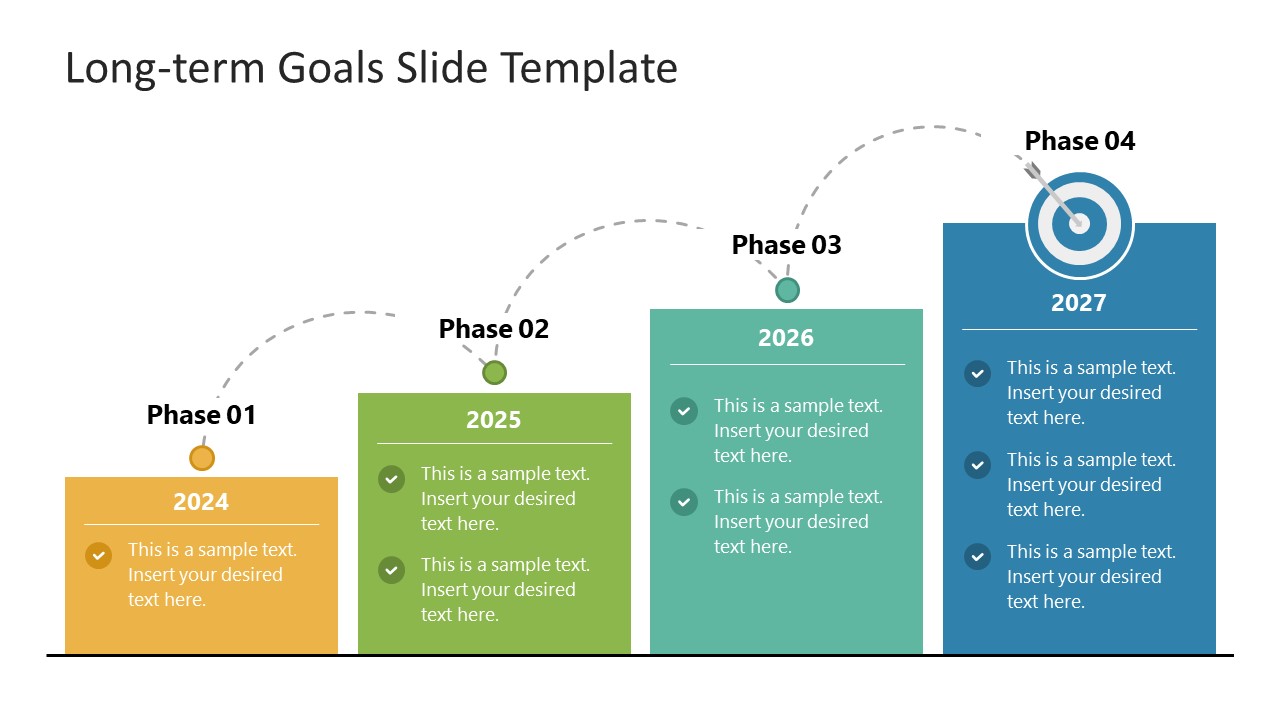 PPT Template for Long Term Goals Presentation 