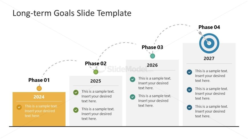 PowerPoint Template for Long Term Goals Presentation 