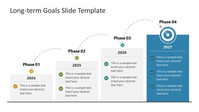 Long Term Goals Template for Presentation