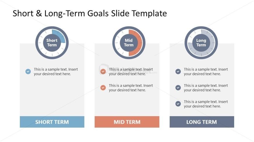 Short & Long Term Goals PowerPoint Slide 