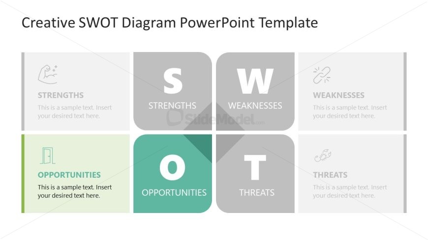 Opportunities Slide for SWOT Diagram