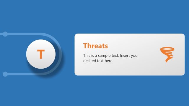 SWOT Analysis PPT Template – Threats Slide