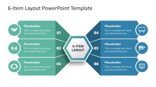 6-Item Layout PPT Template