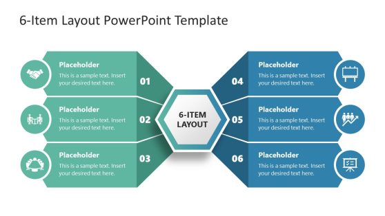 6-Item Layout PowerPoint Template