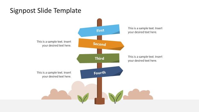 Editable Signpost PPT Template