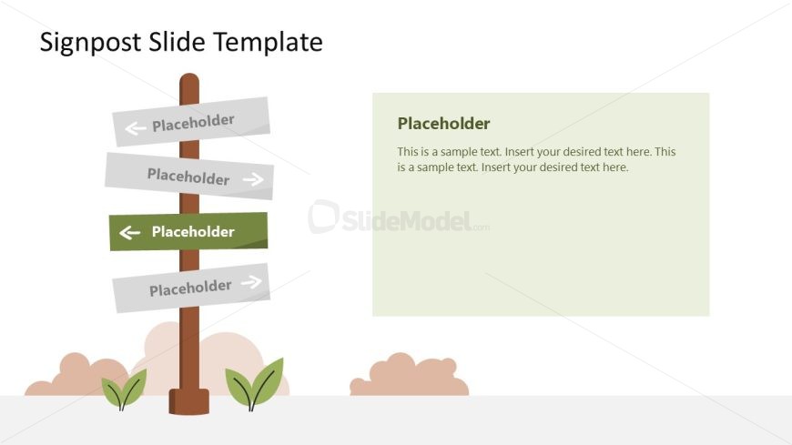 Editable Signpost Template Slide