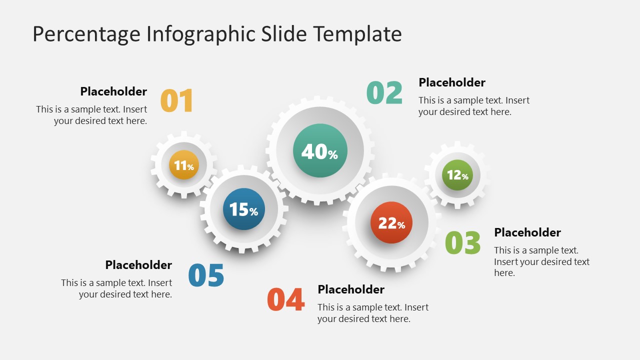 Percentage Infographic Template Slide 