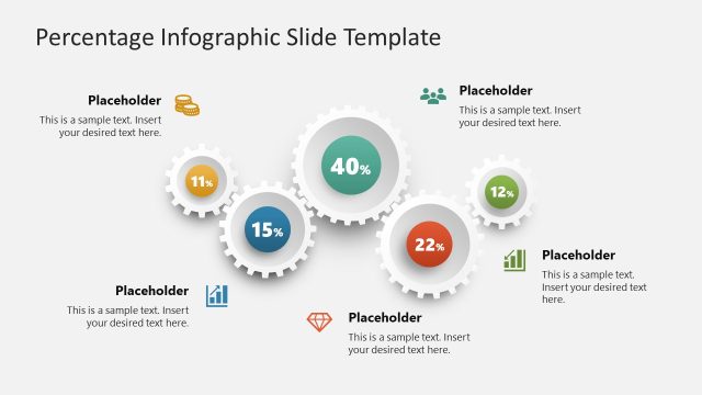 Editable Percentage Infographic PPT Template