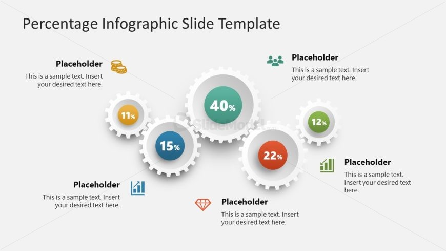 Percentage Infographic Slide for Presentation 