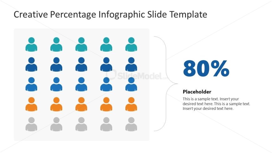 Presentation Template for Creative Percentage Infographic Presentation