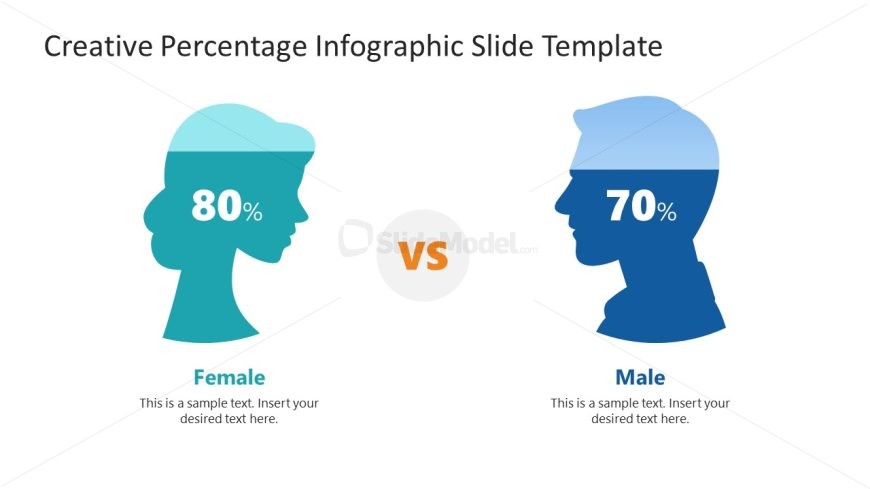 Creative Percentage Infographic Presentation Slide 