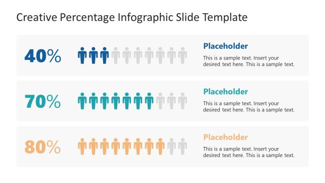 Creative Percentage Infographic Template for PowerPoint