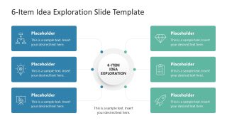 PPT Template for 6-Item Idea Exploration 