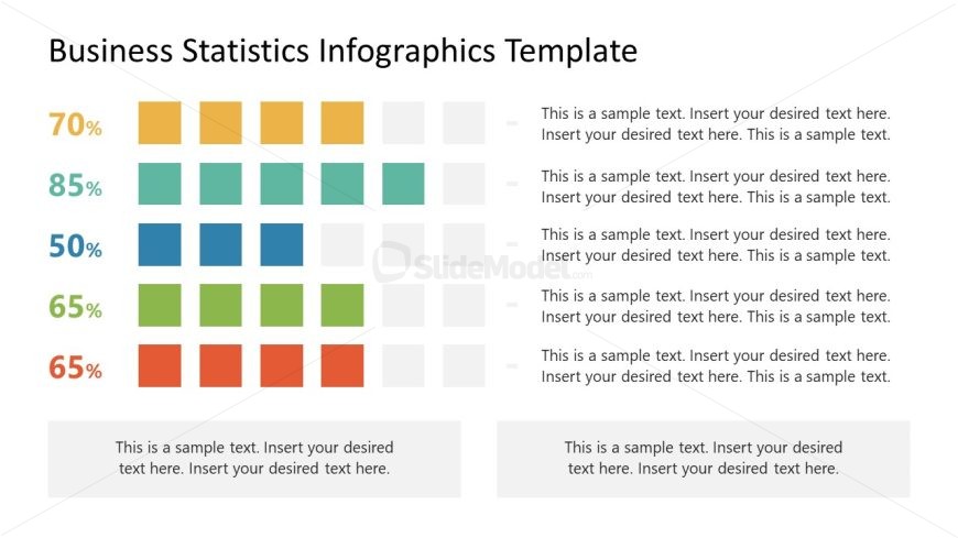 Customizable Business Statistics Infographic PPT Template