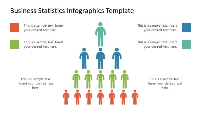 Slide with Human Infographics – Business Statistics Slide