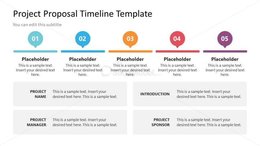 Editable Project Proposal Timeline Slide 