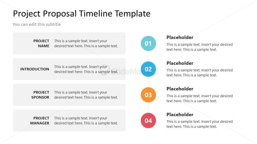 Customizable Project Proposal Timeline PPT Template