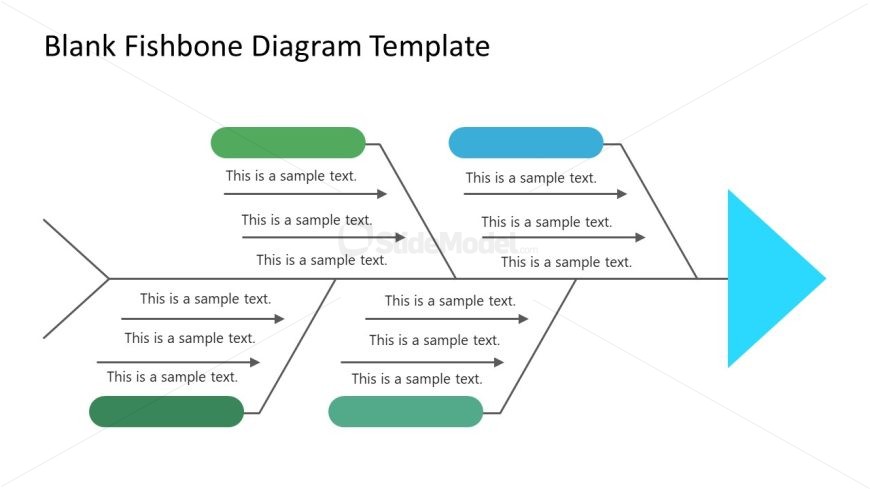 Blank Fishbone Diagram Template for Presentation 