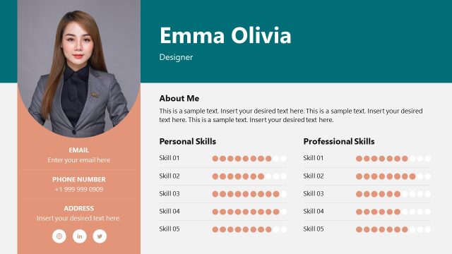 Skills Resume PowerPoint Template