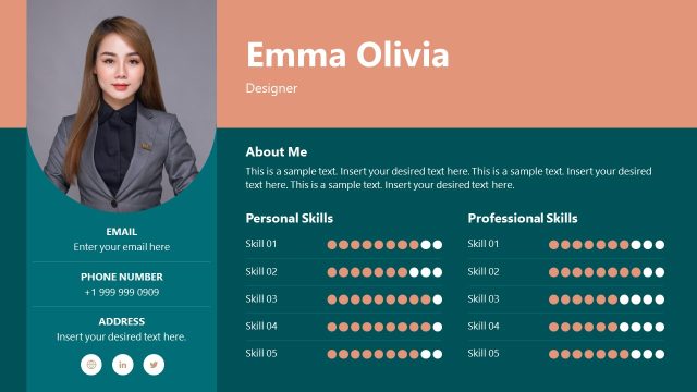 Skills Resume PowerPoint Slide