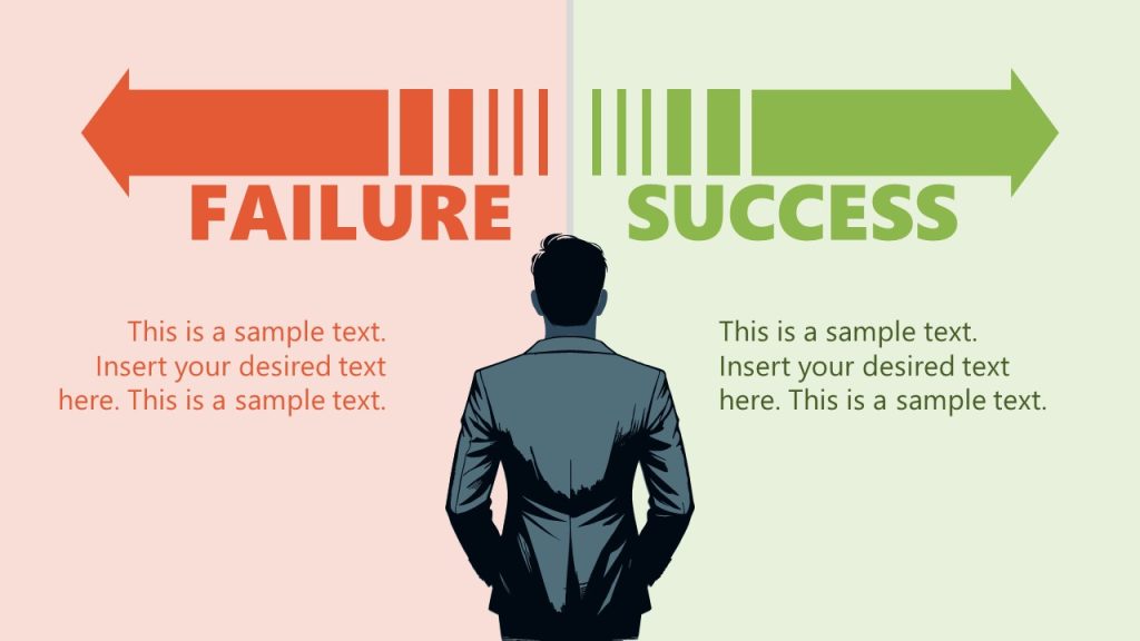 Editable Success Failure PPT Template - SlideModel