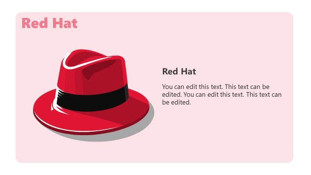 Six Thinking Hats Presentation Template – Red Hat Slide
