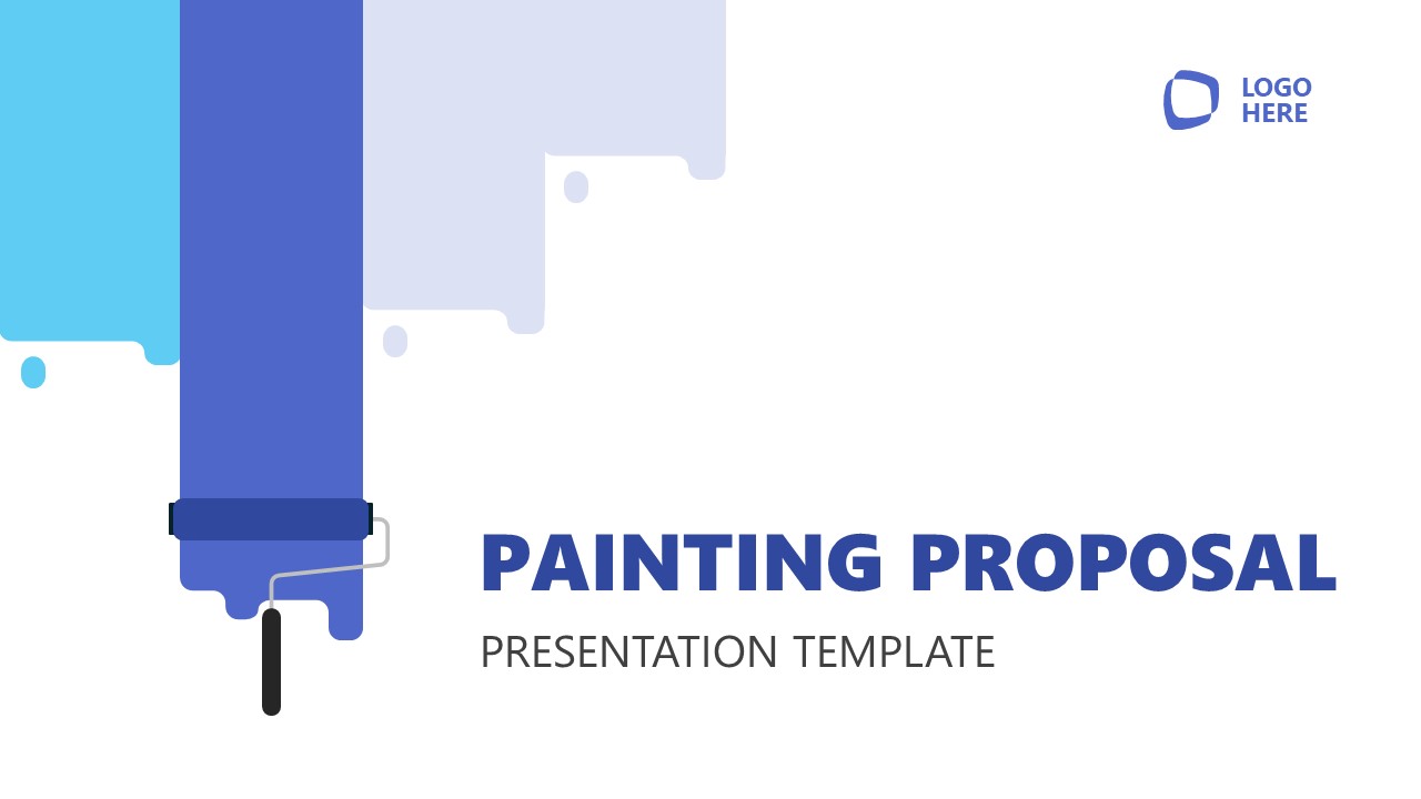 Title Slide for Painting Proposal Template 