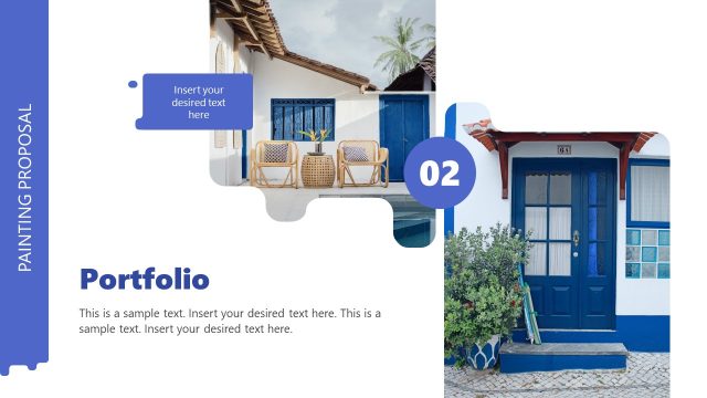 Portfolio Slide for Painting Proposal Presentation