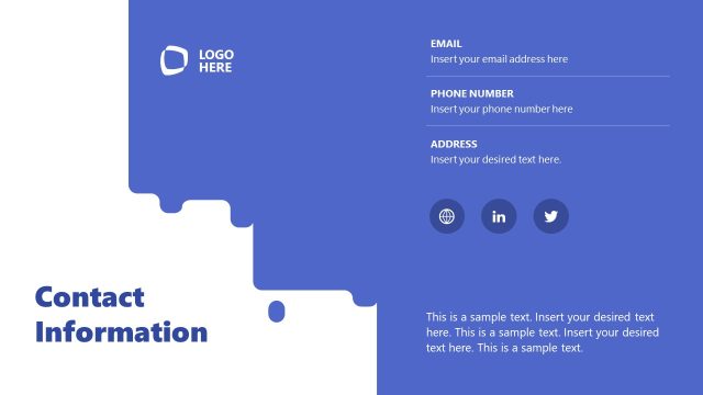 Contact Slide Painting Proposal Presentation