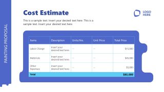 PowerPoint Template for Painting Proposal Presentation 